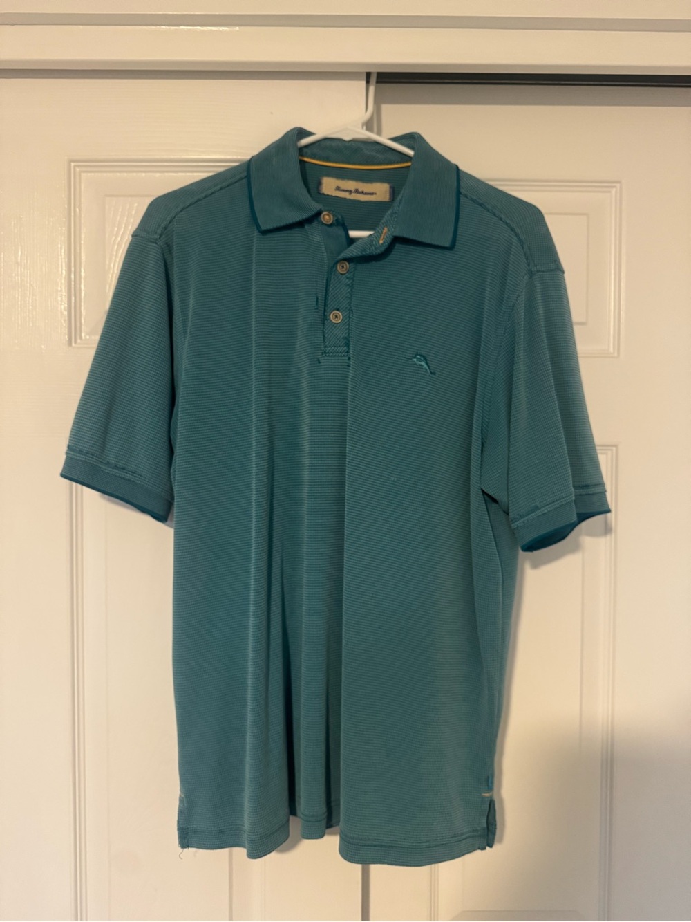 Tommy Bahama Men's Teal Short-Sleeve Polo